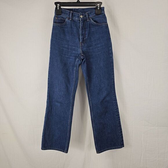 Acne Studios Mid Wash Women's 27,28 US 4 Wide Leg Slight Flare Jeans Denim - Picture 1 of 9